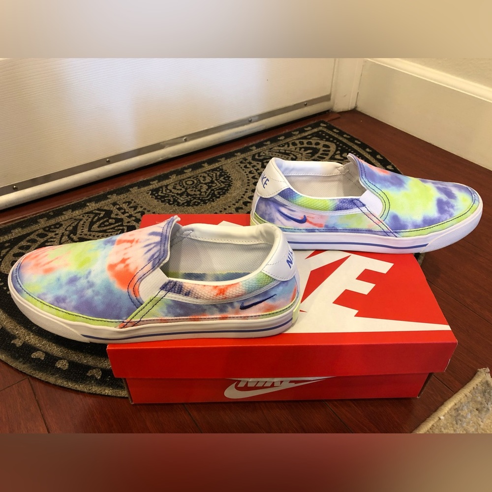 ~Nike~Court~Legacy~Print~Tie~Dye~Slip~On~Women’s~Size~7.5~